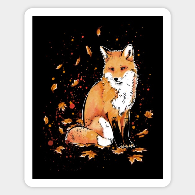 Fox in the Night Magnet by DrMonekers